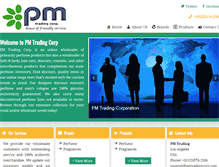 Tablet Screenshot of pmtradingcorp.com